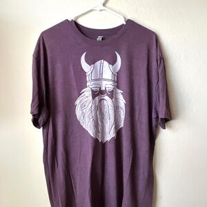 Men's Viking Graphic Tee in Deep Purple